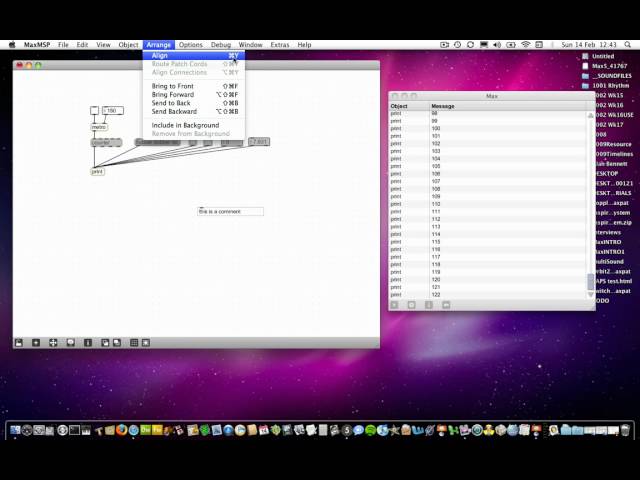 Max MSP Tutorials 00a4: Basics: Basic Shortcuts/Fluency