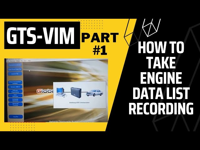 How to Take Engine Data List Recording - TOYOTA TECHSTREAM Snapshot Configuration- GTS Series Part#1