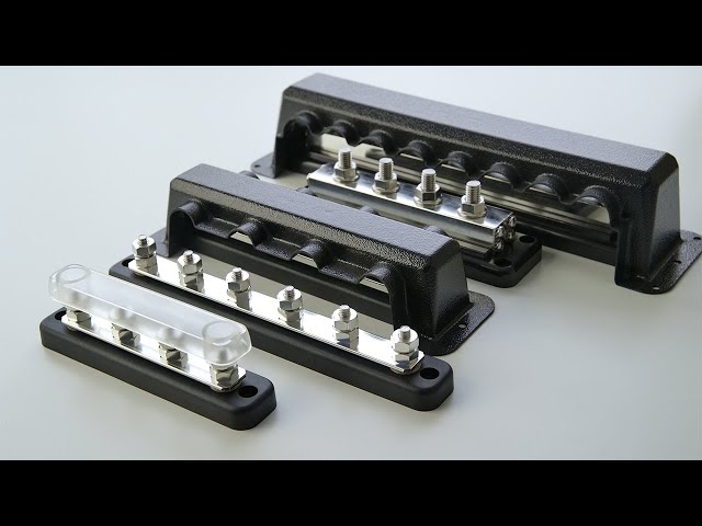 Victron Energy Busbars for Electrical Installations. 150, 250 and 600 Amp versions