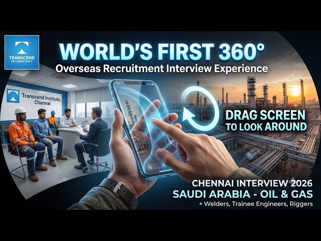 🌍 World's First 360° Overseas Recruitment Interview Experience | Chennai Interview 2026 | Part 1