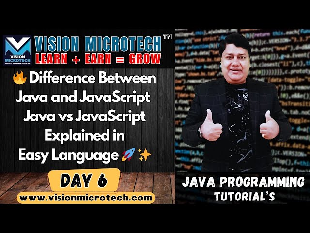 🔥 Difference Between Java and JavaScript | Java vs JavaScript Explained in Easy Language 🚀 ✨