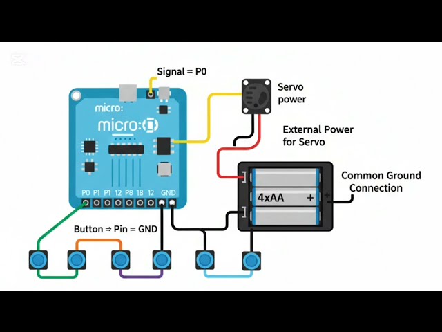 Elevator working model with microbit #mathwhiz #video 