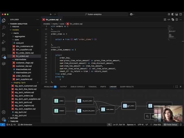 How to use the dbt VS Code extension