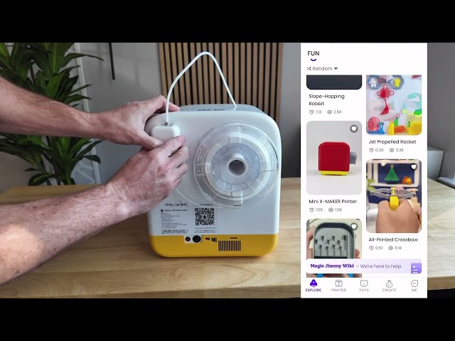 The MAGIC JIMMY 3D Printer is EASY to Use Right Out of the BOX!