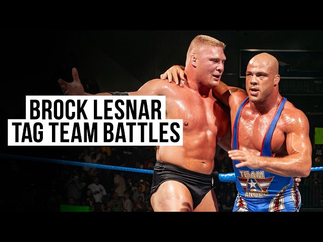 Brock Lesnar Tag Team Battles | The Beast teams up with Cena, Undertaker, Angle and MORE!