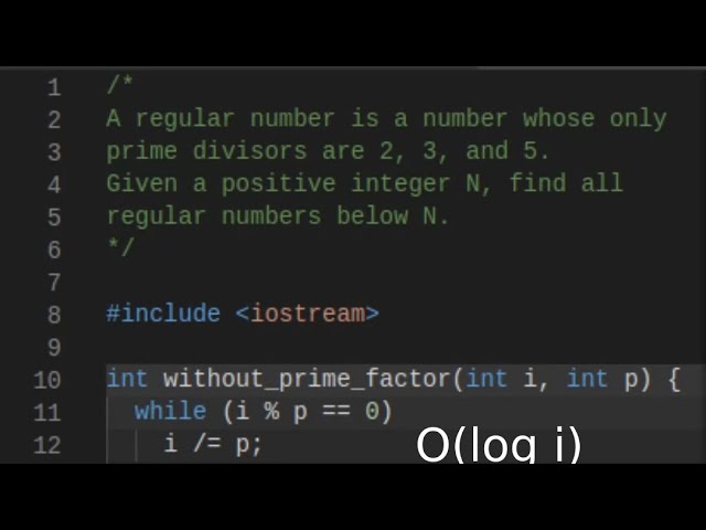 Coding Interview Question - Regular Numbers #shorts