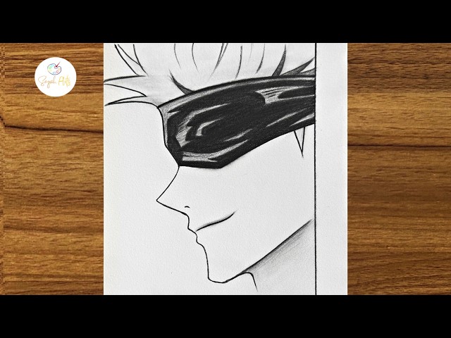 Drawing of anime characters | How to draw anime for beginners | How to draw Gojo Saturo step by step