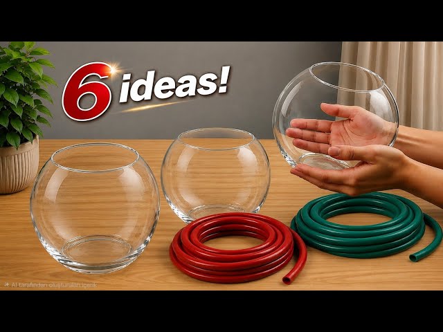 6 Genius Recycling Ideas! Look What I Made Using a Garden Hose and Glass Bowls! ♻️🥰
