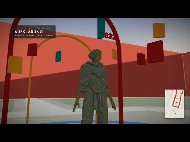 Die Figuren des Karl-Marx-Hofs steigen herab – AR-Walk „Neue Nachbar*innen“ in 3D (4K)