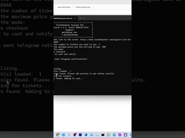 Ticketmaster Bot for Professionals | Presell Tickets | Resell Tickets | Queue Bypass | Auto Checkout