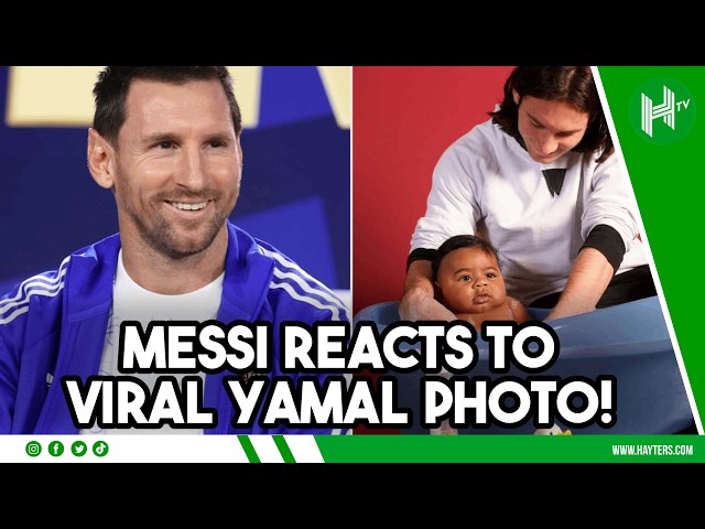 Messi REACTS to ICONIC photo with baby Lamine Yamal