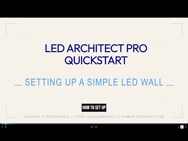 LED Architect Pro™ Quick Start Tutorial