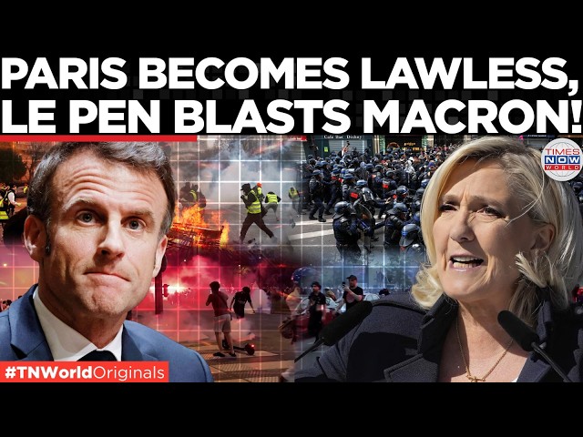 MACRON UNDER FIRE! Le Pen Slams French Government After 400+ Arrests as PSG Win Sparks Paris Riots!