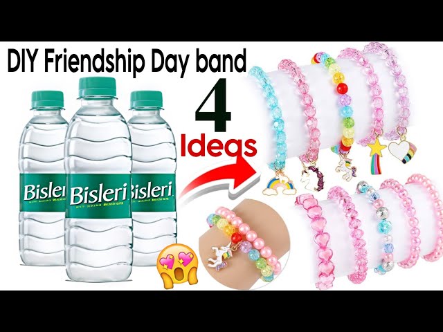 4 best ideas for friendship Day bracelet 😍/Handmade friendship Day band/DIY friendship day band 🥰