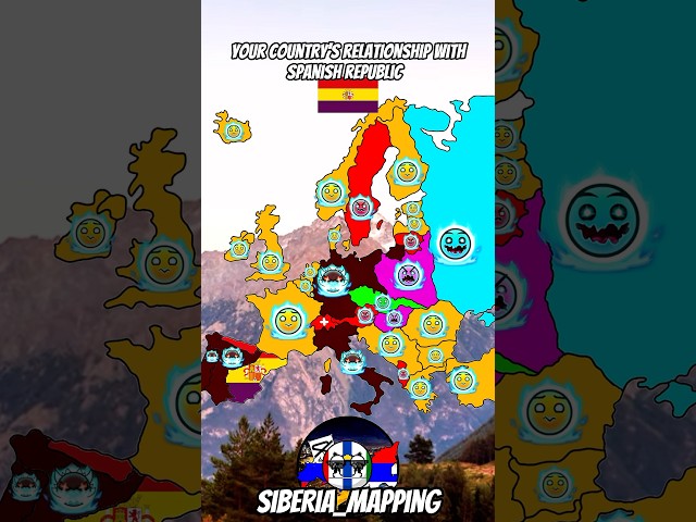 europe relations with spain republic #geographythroughmaps #europe #map #mapping #mapper #history ￼