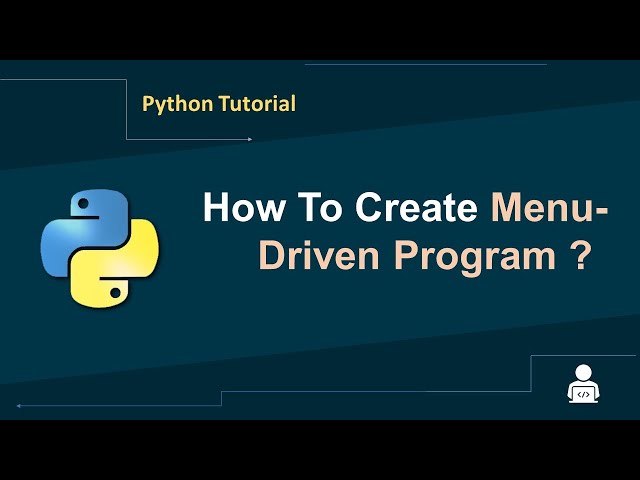 Python Tutorial in Hindi | Menu Driven Program in Python | Making Menu in Python