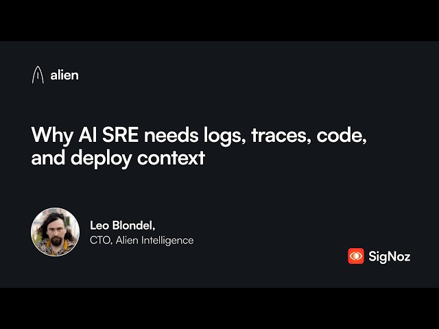 Why AI SRE Agents Need Logs, Traces, Code, and Deploy Context