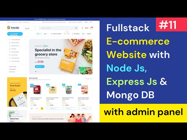 #11 Full Stack E-Commerce Website Using React JS, MongoDB, Express Js, Node Js , Material UI 2024  🔥