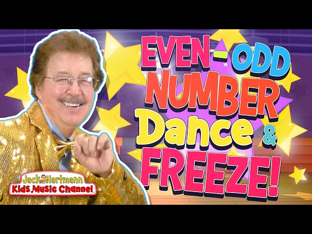Even-Odd Number DANCE and FREEZE!  Jack Hartmann