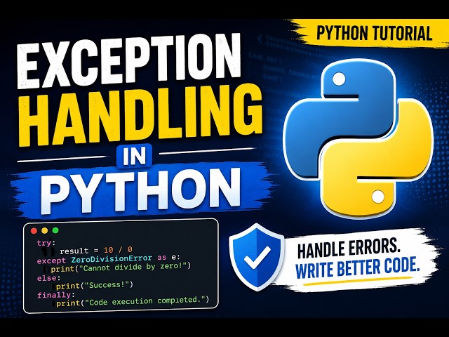 Exception Handling in Python | Python Tutorial