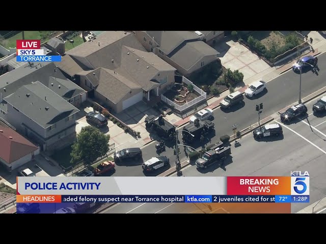 SWAT responds to barricaded felony suspect near Torrance hospital