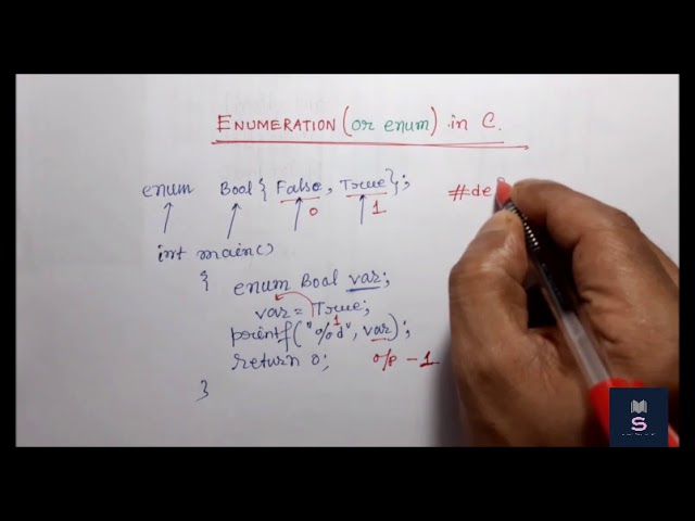 ENUMERATION IN C