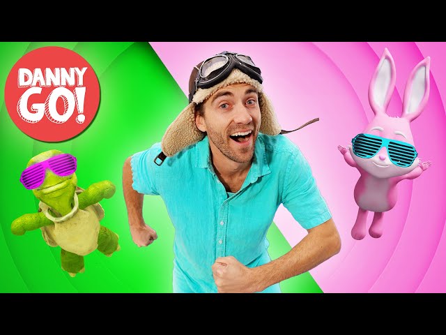 “Rabbit Turtle Rodeo!” 🐰🐢 Fast or Slow Dance Game | Danny Go! Songs for Kids