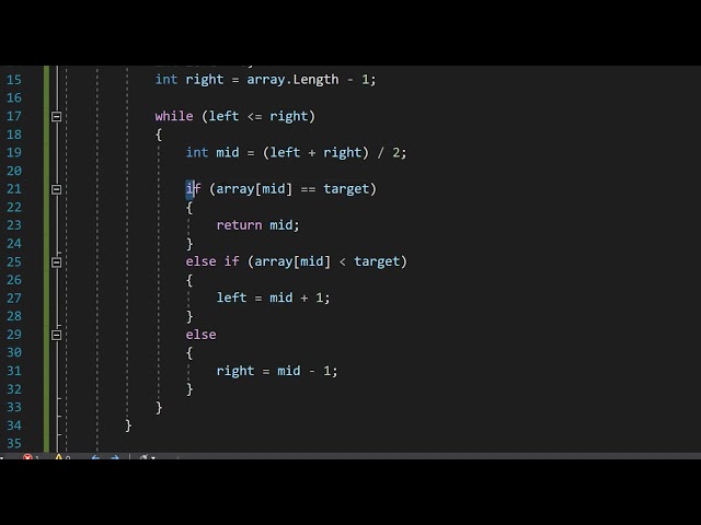 How to Do a Binary Search in C# (Simple)