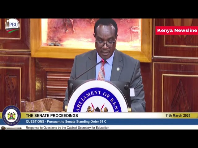Education CS Julius Ogamba Appears Before Senate to answer questions on his Ministry 