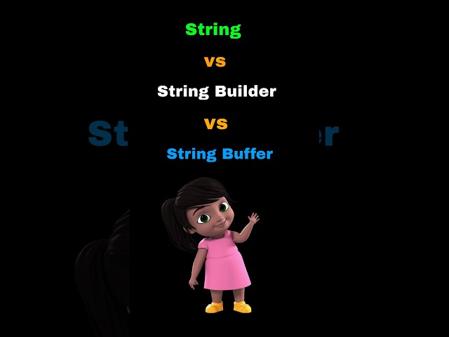 String Vs String builder vs String buffer #java #shorts