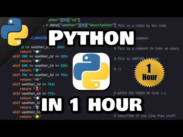 Learn Python in 1 hour! 🐍