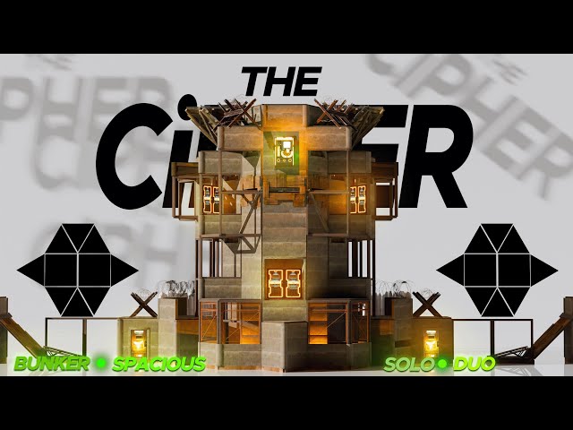The Cipher - BUDGET BUILD - SOLO DUO Base - 50 ROCKETS - Simple & Strong - RUST Base Designs 2025