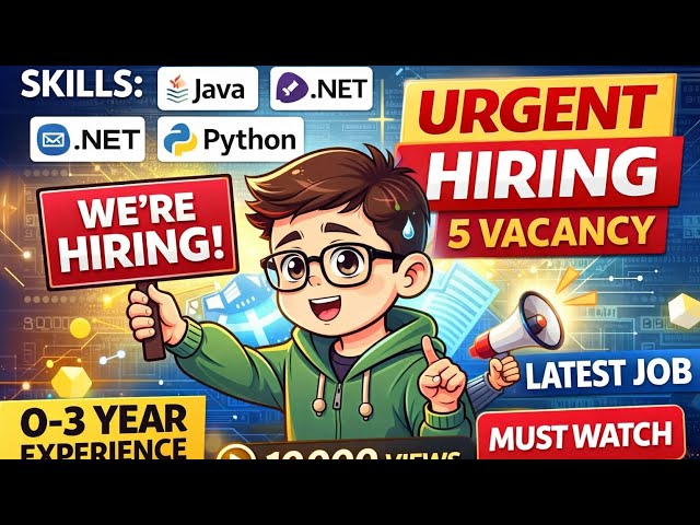 #Latest #full stack  Developer Jobs for Fresher | 0-3 Year #Experience | #Urgent Hiring