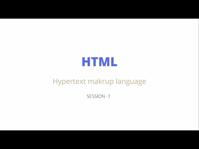 HTML Tutorial For Beginners In Odia | PART-1 | What Is HTML? | Web Design and Development |