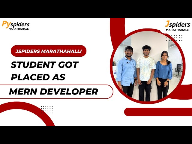 How Jspiders Marathahalli Helped This Student Get an IT Job!