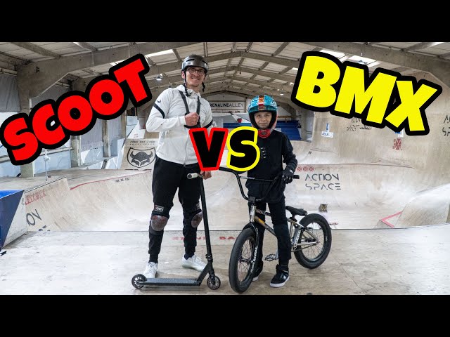 Pro Scooter vs Pro BMX *INSANE*