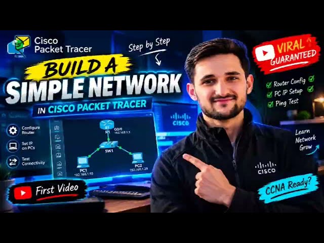How to Build a Simple Network in Cisco Packet Tracer | Step-by-Step CCNA Lab