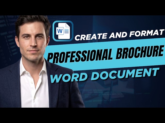 How To Create and Format a Professional Brochure In a Microsoft Word Document-For MAC Users