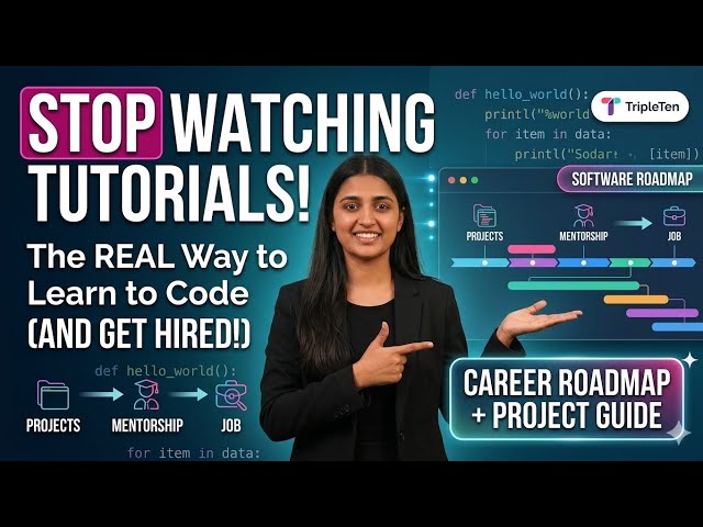 Stop Watching Tutorials! The Real Way to Learn Coding in 2026 (Best for CTR)