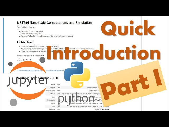 Scientific Python 1.1: Basics