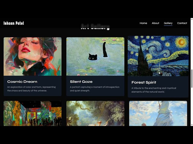 Modern Creative Artist Portfolio Template