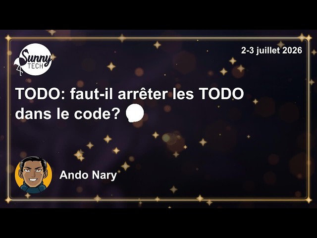 TODO: faut-il arrêter les TODO dans le code? 🤔