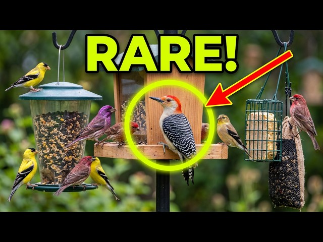 UP CLOSE: Backyard Bird Feeder Action