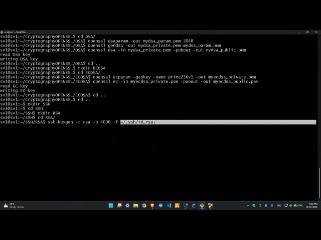 asymmetric cryptography OPENSSL SSH