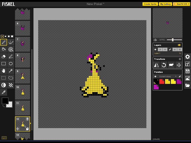 Pixelated Ditto animation ! | Piskel