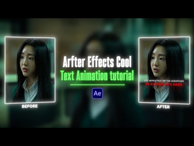 After Effects Cool Text Animation Tutorial 🔥