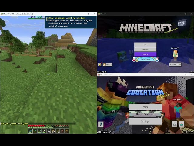 Minecraft Education Edition joining a Java server | EduGeyser - Education + Bedrock + Java crossplay