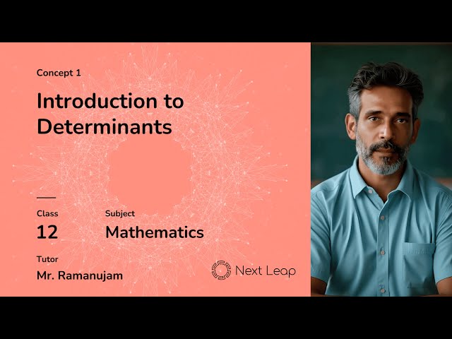 Introduction to Determinant | Class 12 Maths | Chapter - Determinants
