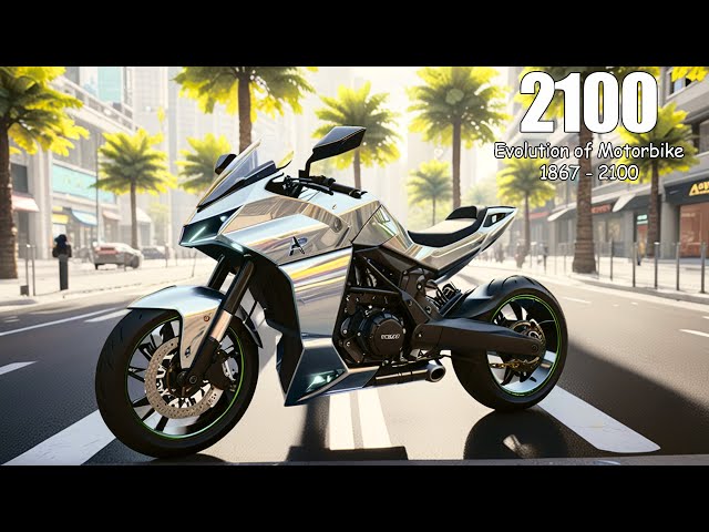 Motorcycle Evolution 1867–2100 🔥 From Steam Power to AI Superbike