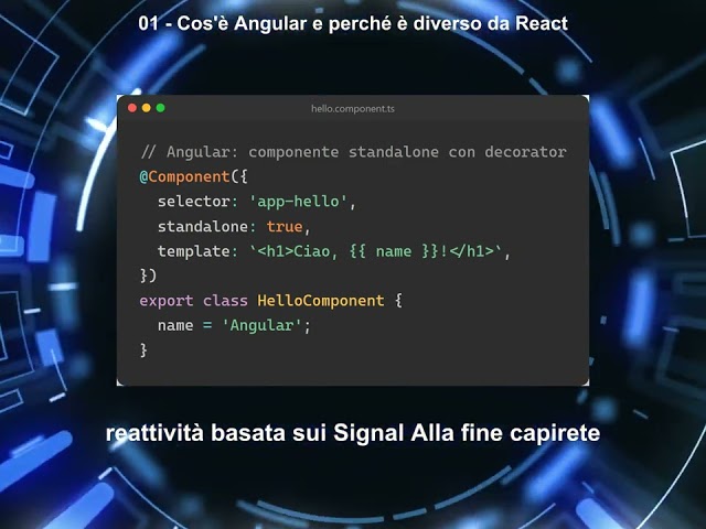 01 Cose Angular e perche e diverso da React